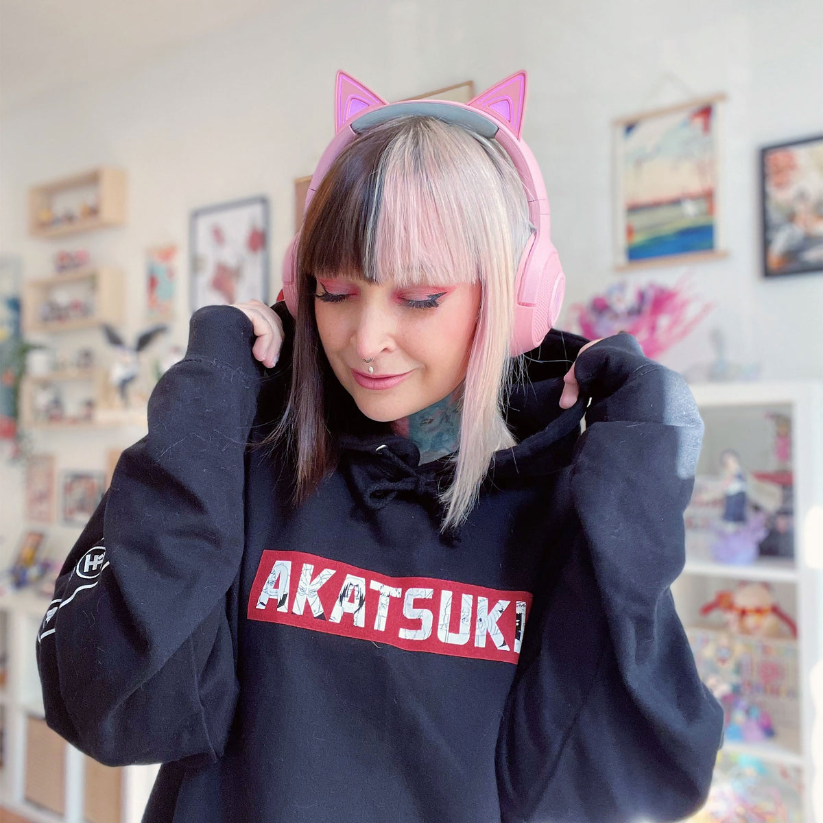 Produktbild Naruto Shippuden - Akatsuki Hoodie svart