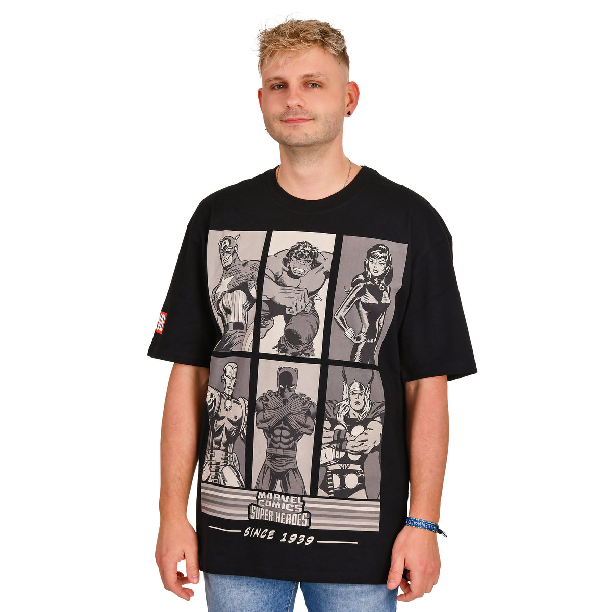 Produktbild Marvel Comics - Super Heroes Since 1939 Oversize T-Shirt svart