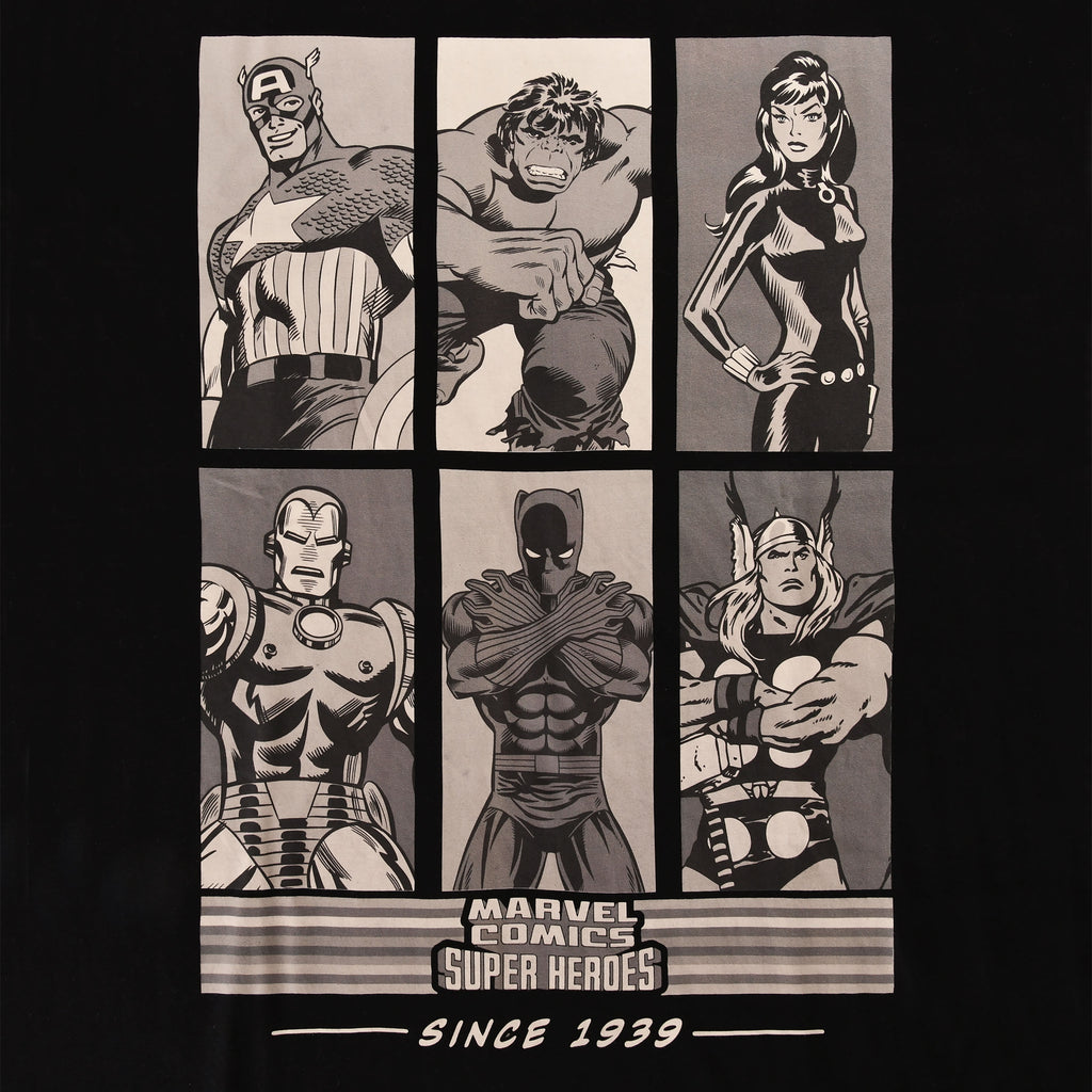 Produktbild Marvel Comics - Super Heroes Since 1939 Oversize T-Shirt svart