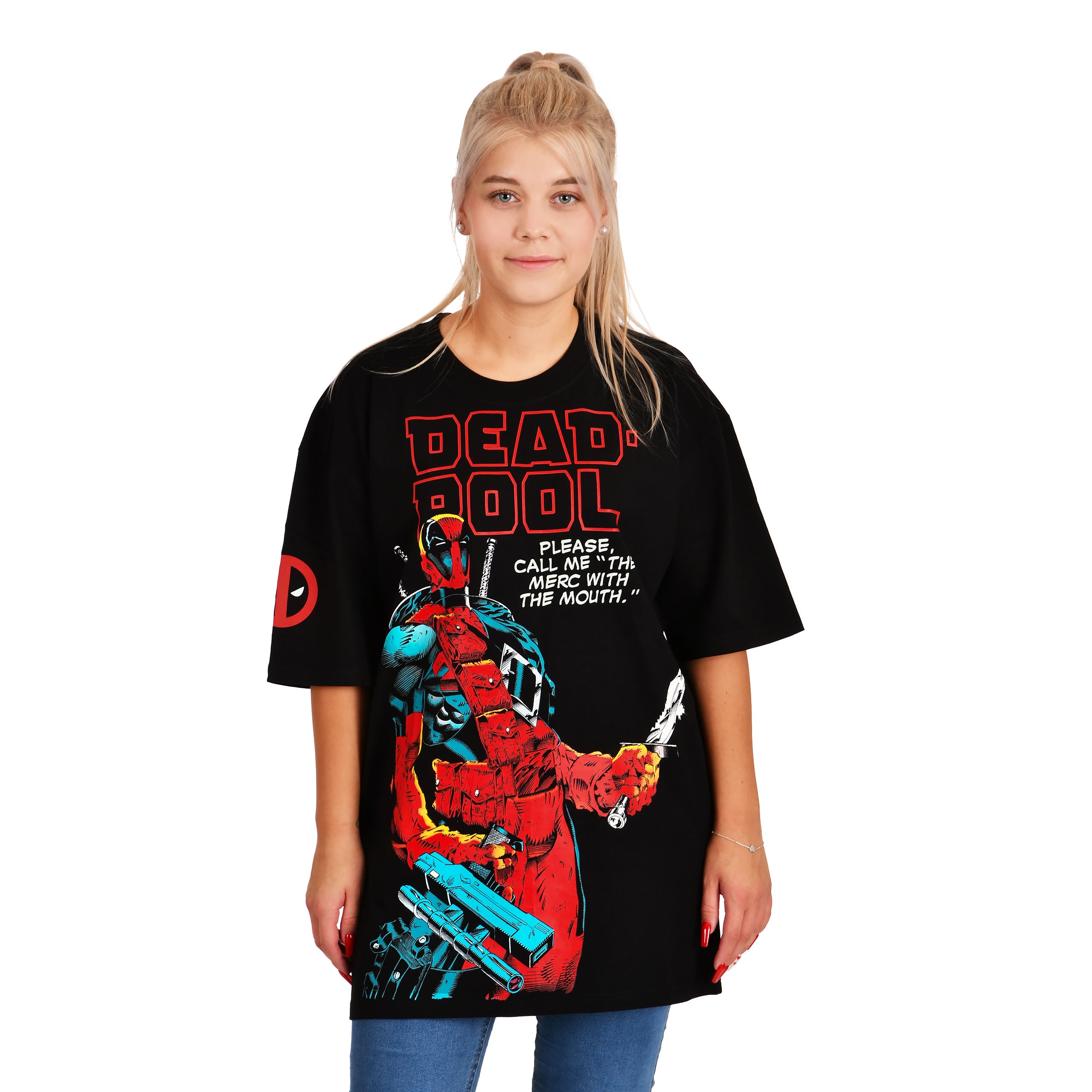 Produktbild Deadpool - The Merc With The Mouth Oversize T-Shirt svart
