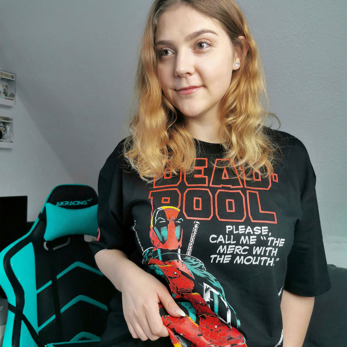 Produktbild Deadpool - The Merc With The Mouth Oversize T-Shirt svart