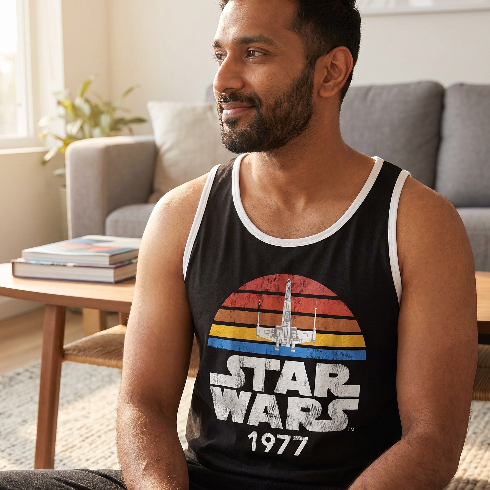 Produktbild Star Wars från 1977 Sliten Tanktop svart