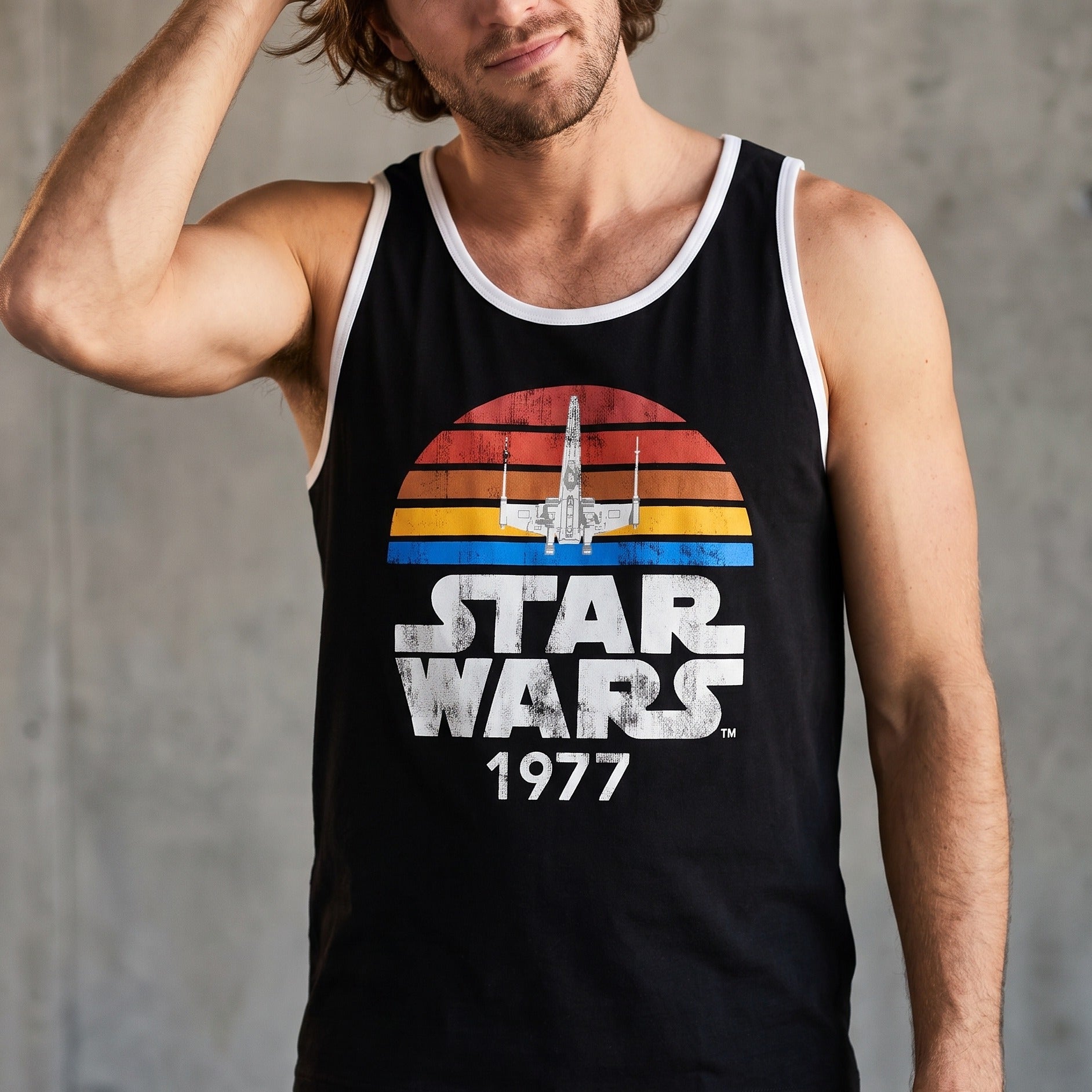 Produktbild Star Wars från 1977 Sliten Tanktop svart