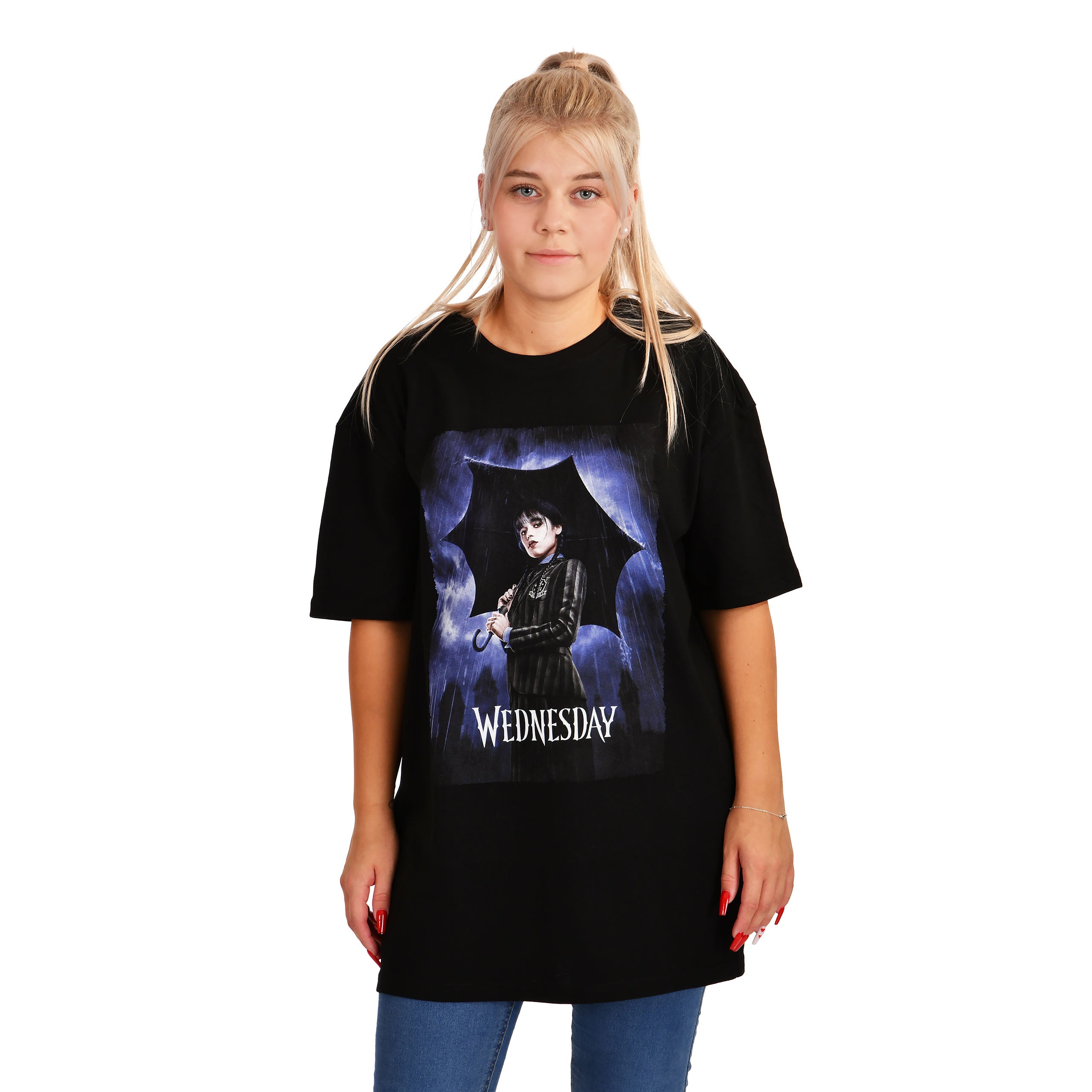 Produktbild Wednesday - Teaser Poster Oversize T-shirt svart