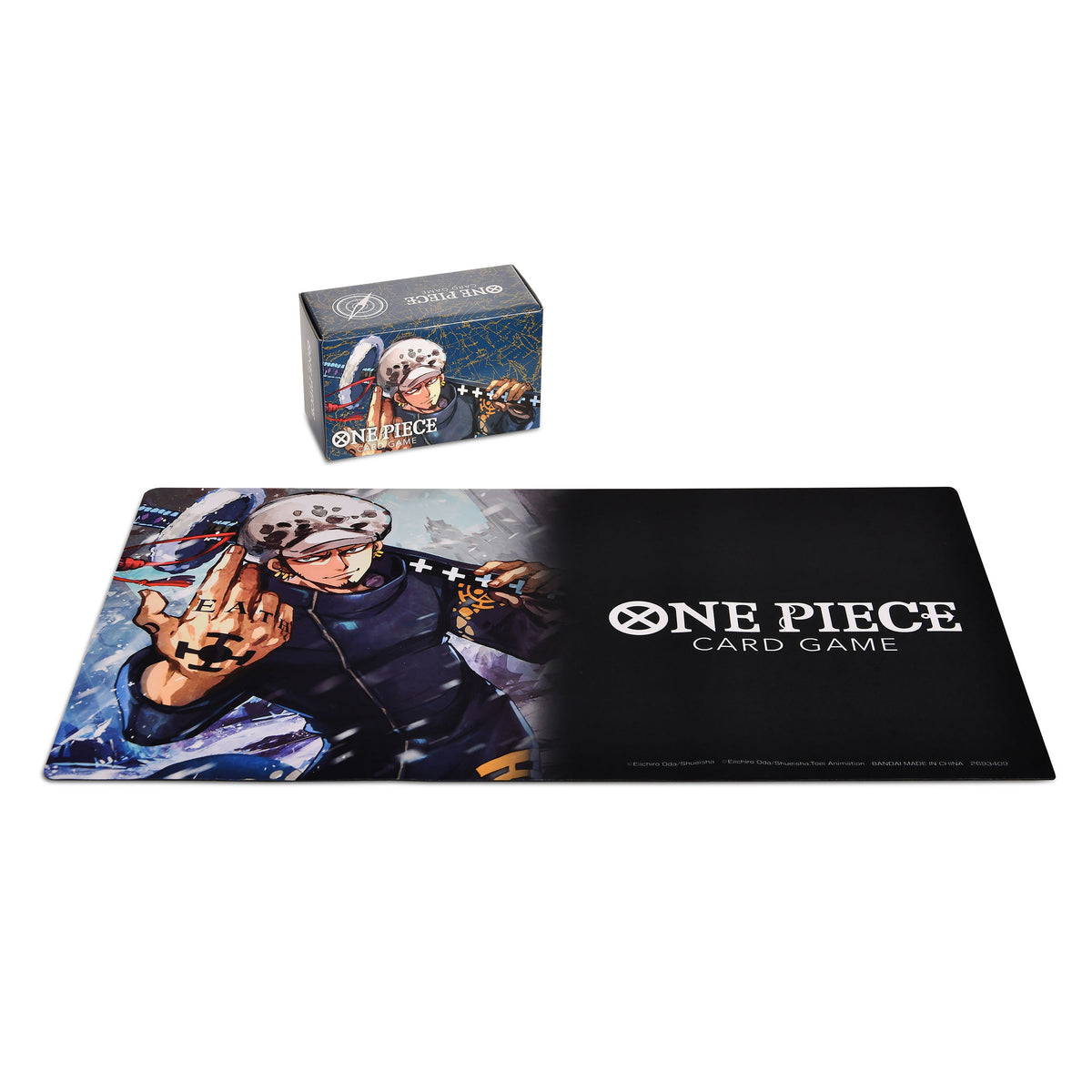 Produktbild One Piece Card Game - Spelmatta och kortförvaringslåda Trafalgar Law