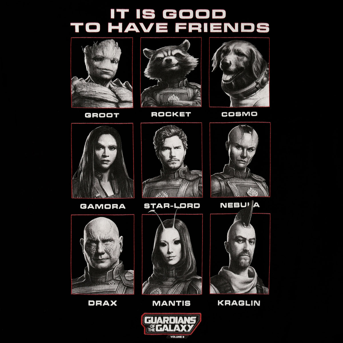 Produktbild Guardians of the Galaxy - Good Friends T-shirt svart