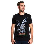 Produktbild Yu-Gi-Oh! - Svart T-shirt med Blue-Eyes White Dragon