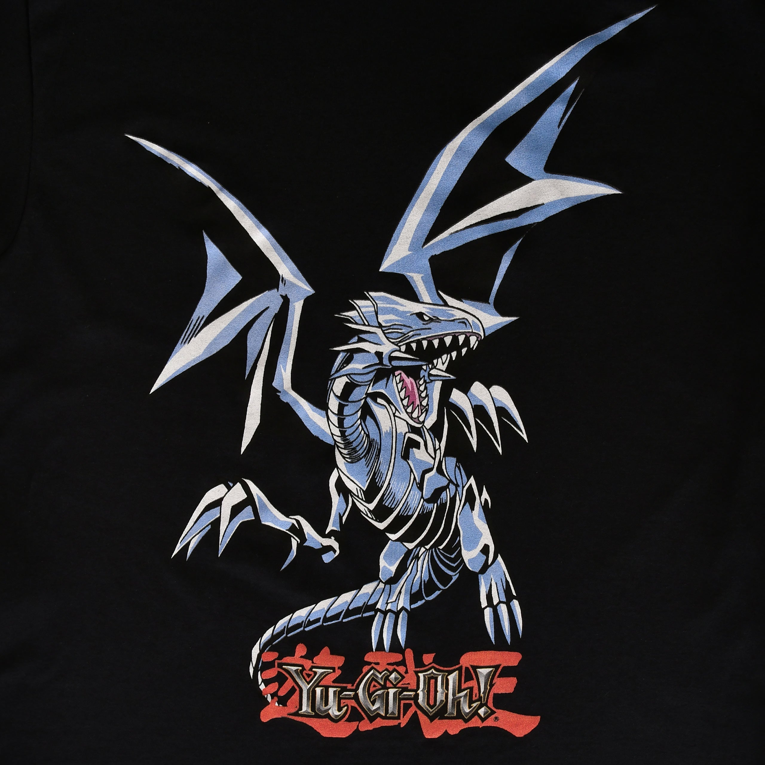 Produktbild Yu-Gi-Oh! - Svart T-shirt med Blue-Eyes White Dragon