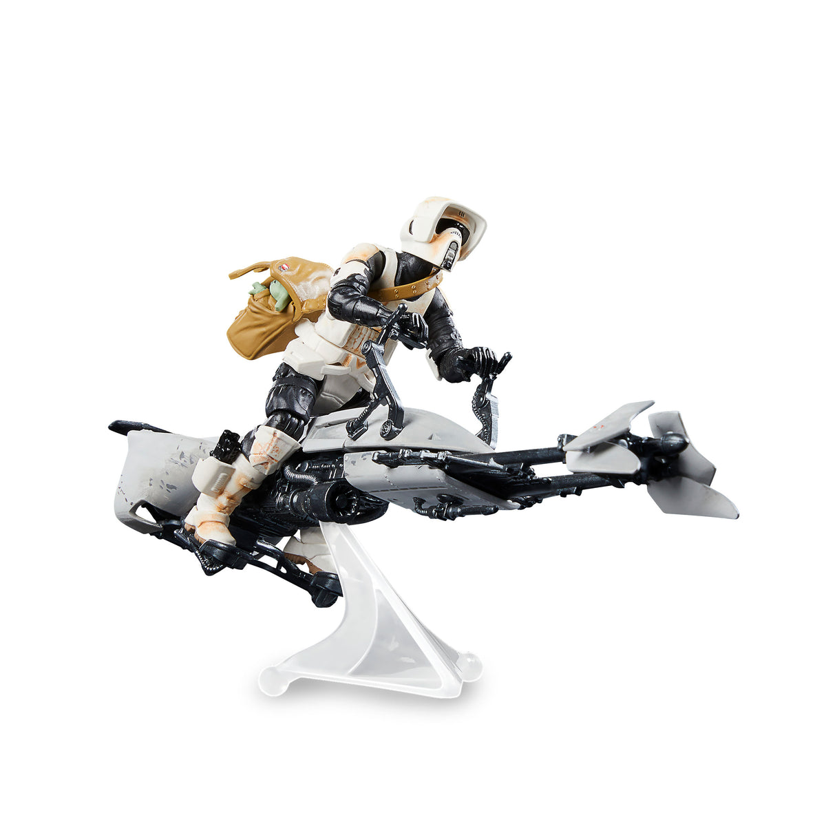 Produktbild Star Wars - Speeder Bike med Scout Trooper & Grogu Actionfigur