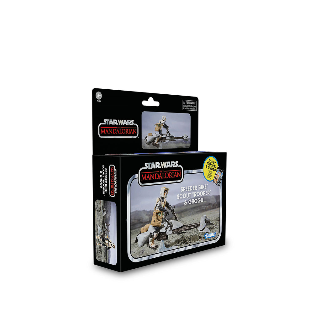 Produktbild Star Wars - Speeder Bike med Scout Trooper & Grogu Actionfigur