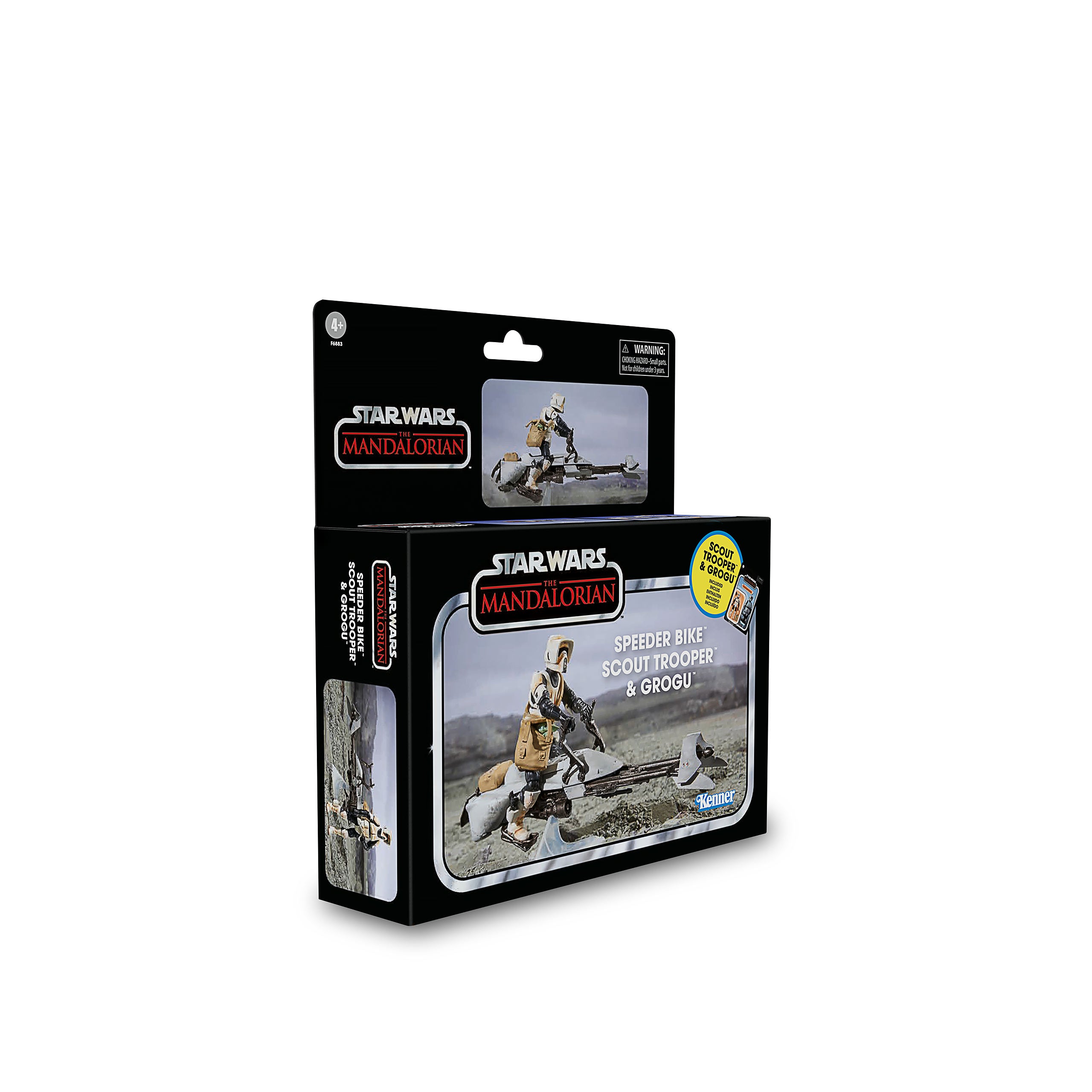 Produktbild Star Wars - Speeder Bike med Scout Trooper & Grogu Actionfigur