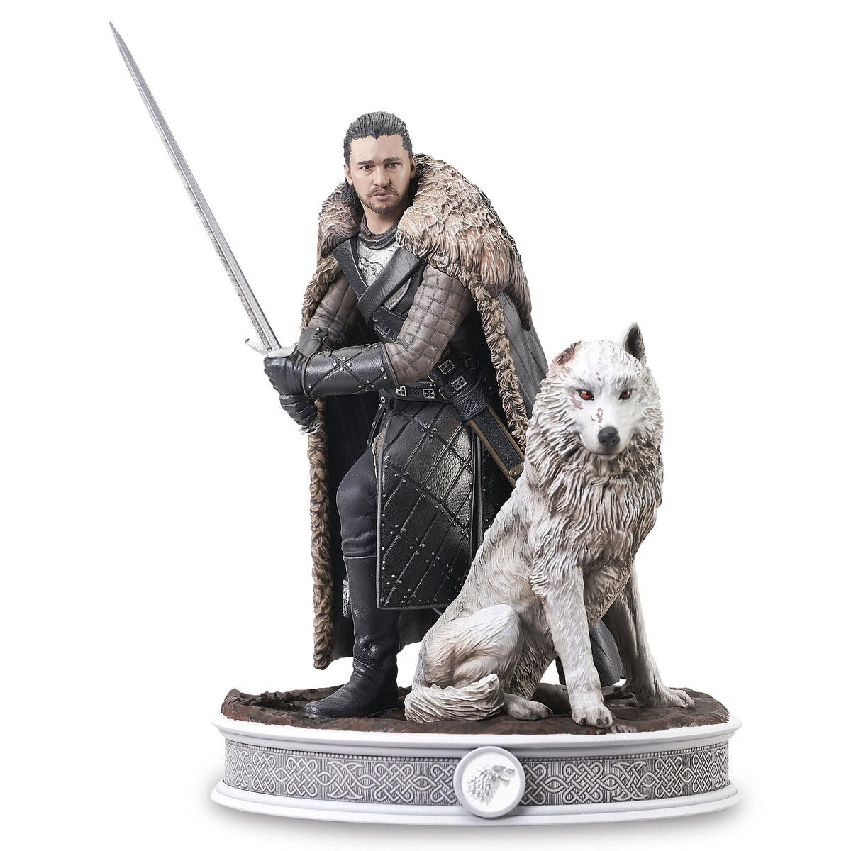 Produktbild Game of Thrones - Jon Snow med skuggvarg Diorama