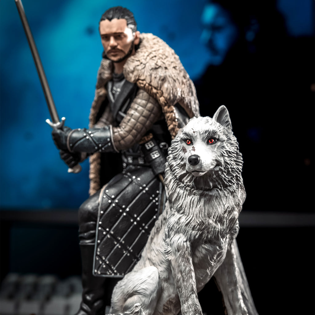 Produktbild Game of Thrones - Jon Snow med skuggvarg Diorama