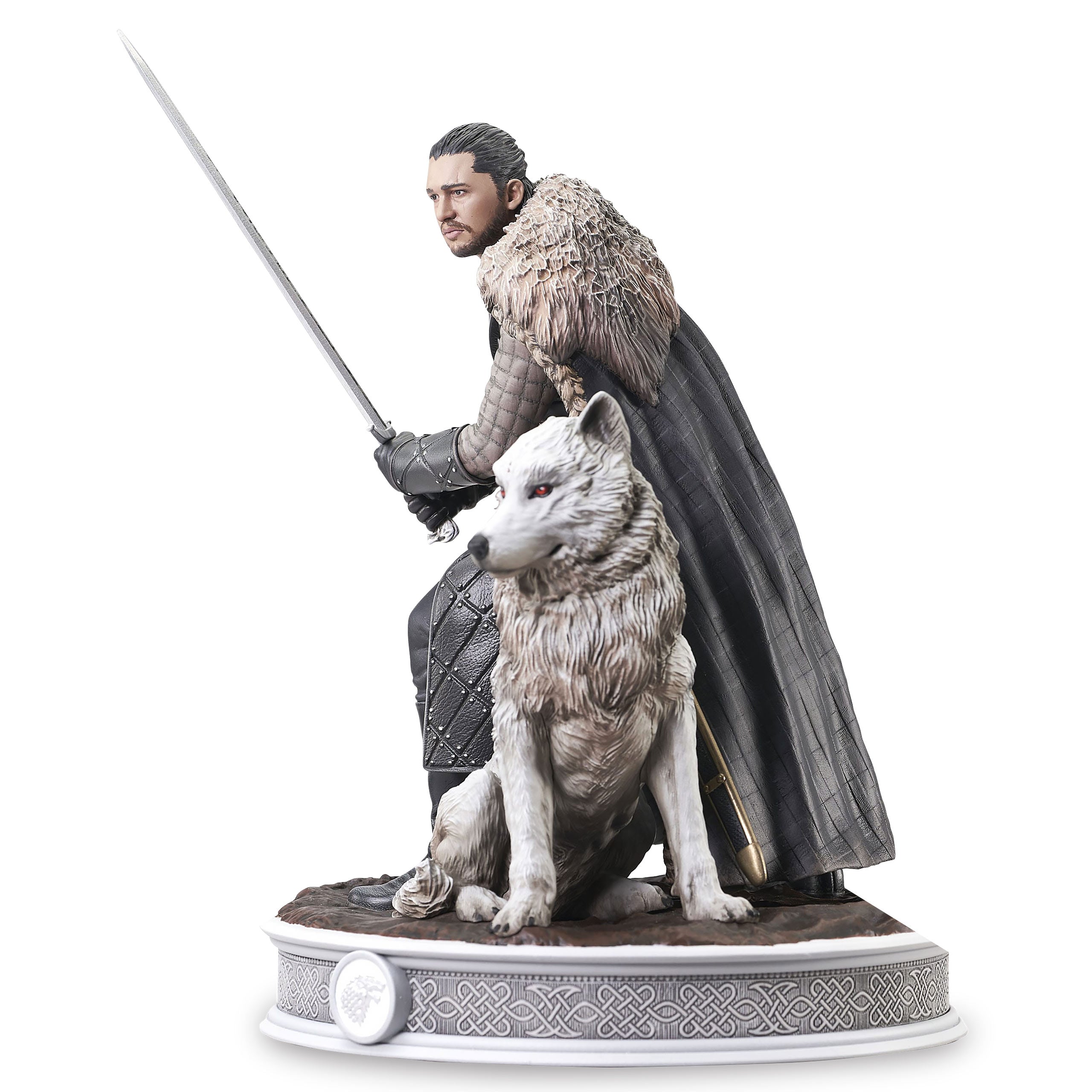 Produktbild Game of Thrones - Jon Snow med skuggvarg Diorama
