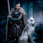 Produktbild Game of Thrones - Jon Snow med skuggvarg Diorama