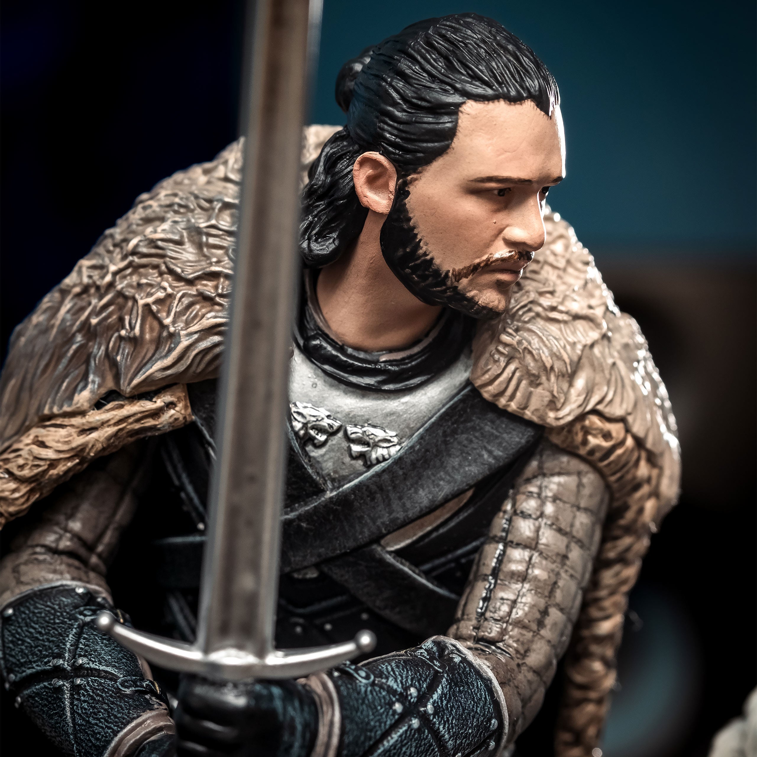 Produktbild Game of Thrones - Jon Snow med skuggvarg Diorama