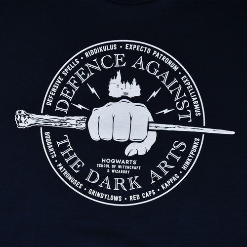 Produktbild Försvar mot svartkonster T-shirt blå - Harry Potter