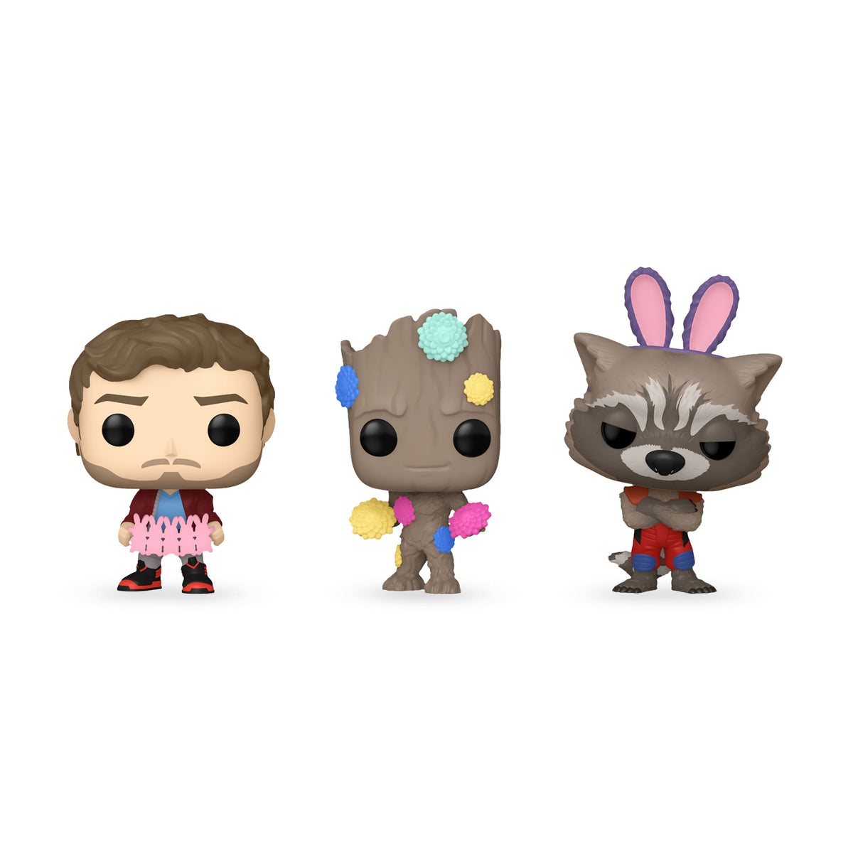 Produktbild Guardians of the Galaxy Funko Pocket Pop 3-pack Figurer Påskutgåva