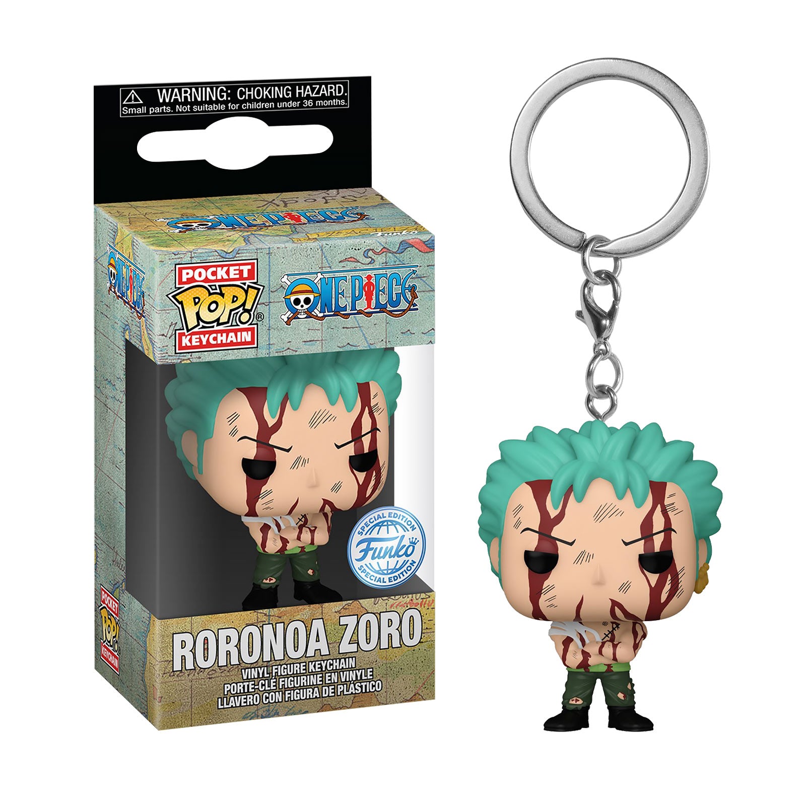 Produktbild One Piece - Zoro Nothing Happened Funko Pop nyckelring