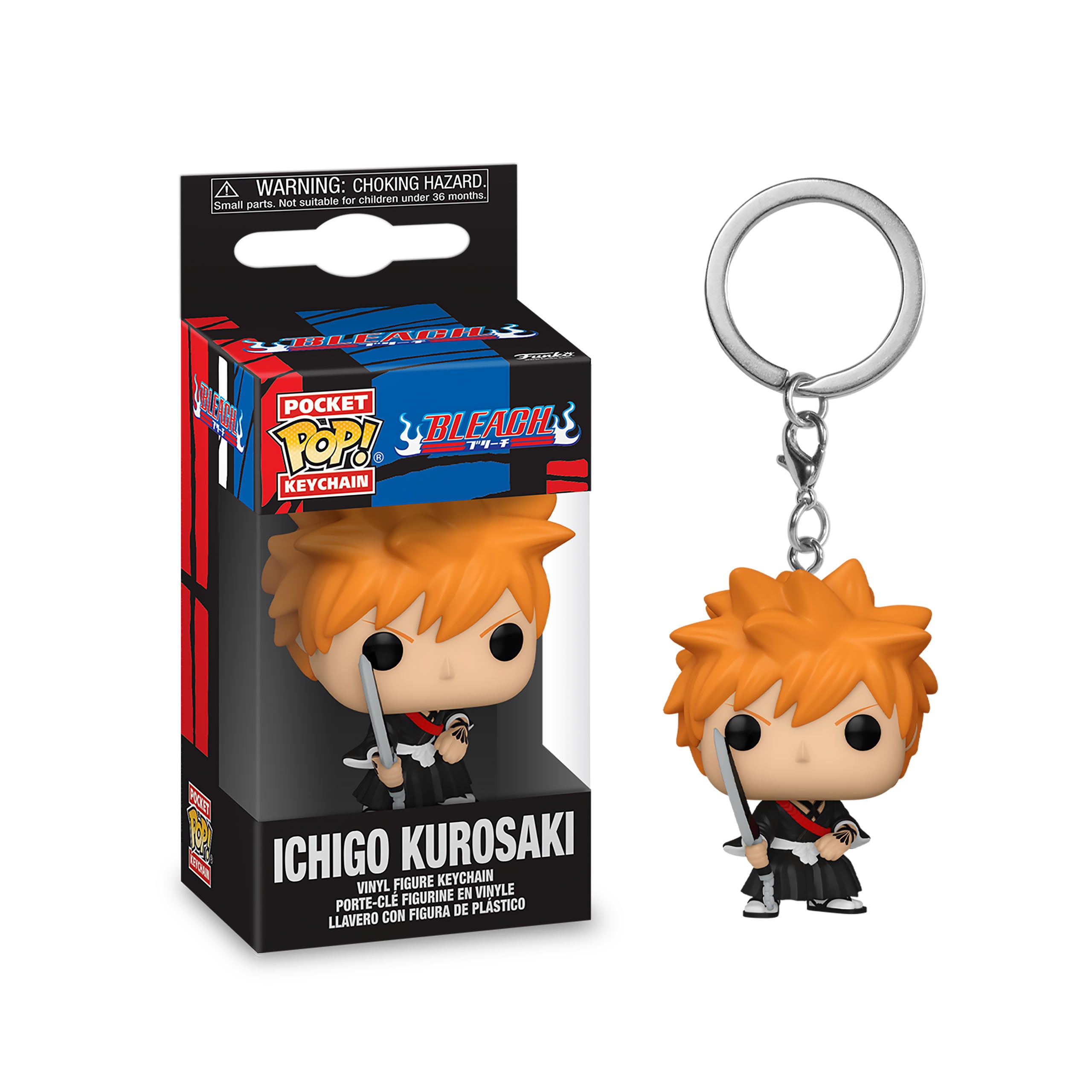 Produktbild Bleach - Ichigo Kurosaki Funko Pop nyckelring