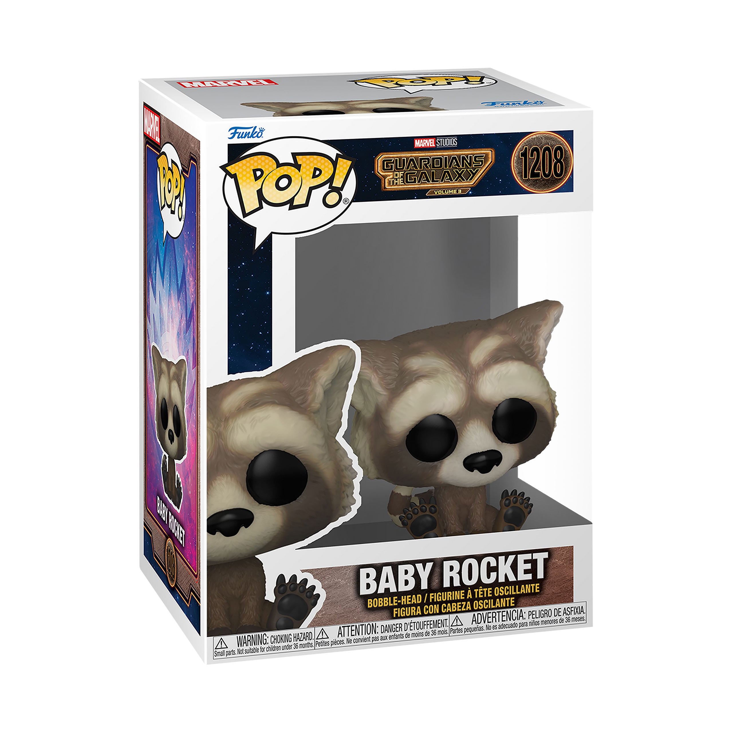 Produktbild Guardians of the Galaxy - Baby Rocket Funko Pop vickande huvudfigur