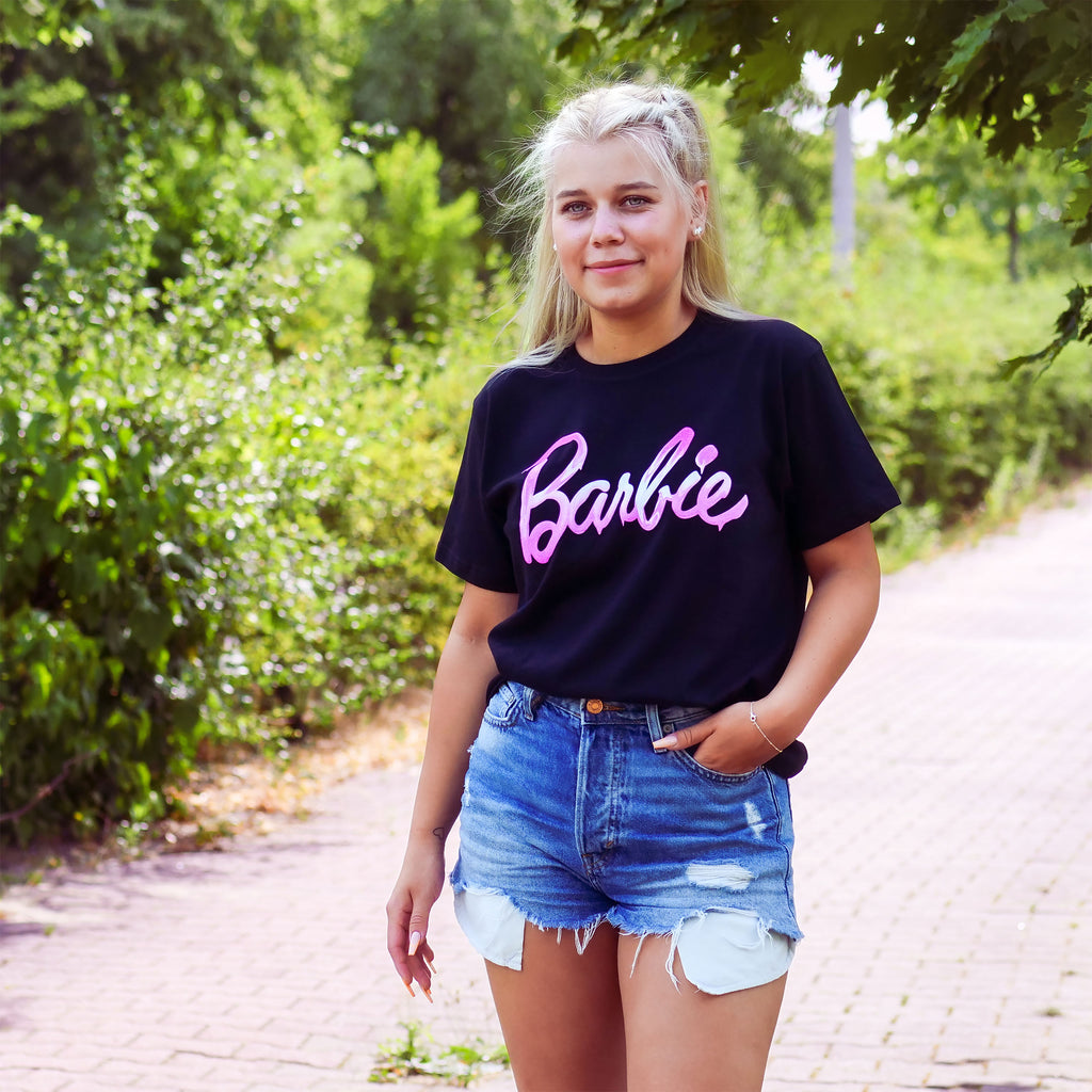 Produktbild Barbie - Melted Logo T-Shirt svart