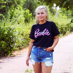 Produktbild Barbie - Melted Logo T-Shirt svart