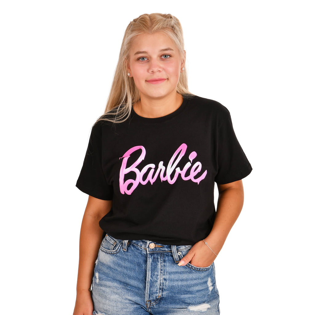 Produktbild Barbie - Melted Logo T-Shirt svart