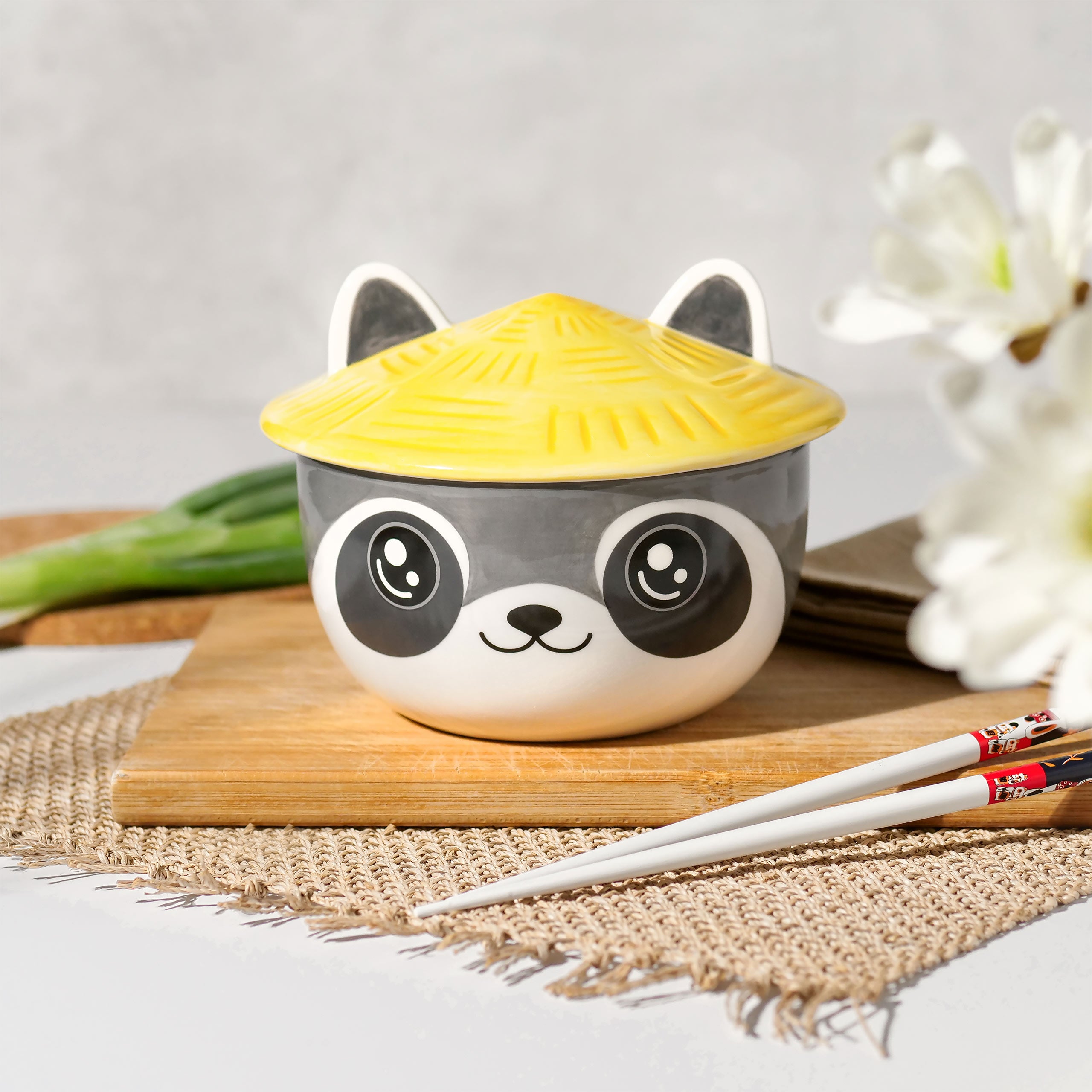 Product image Raccoon Kawaii Bowl with Lid for Anime Fans