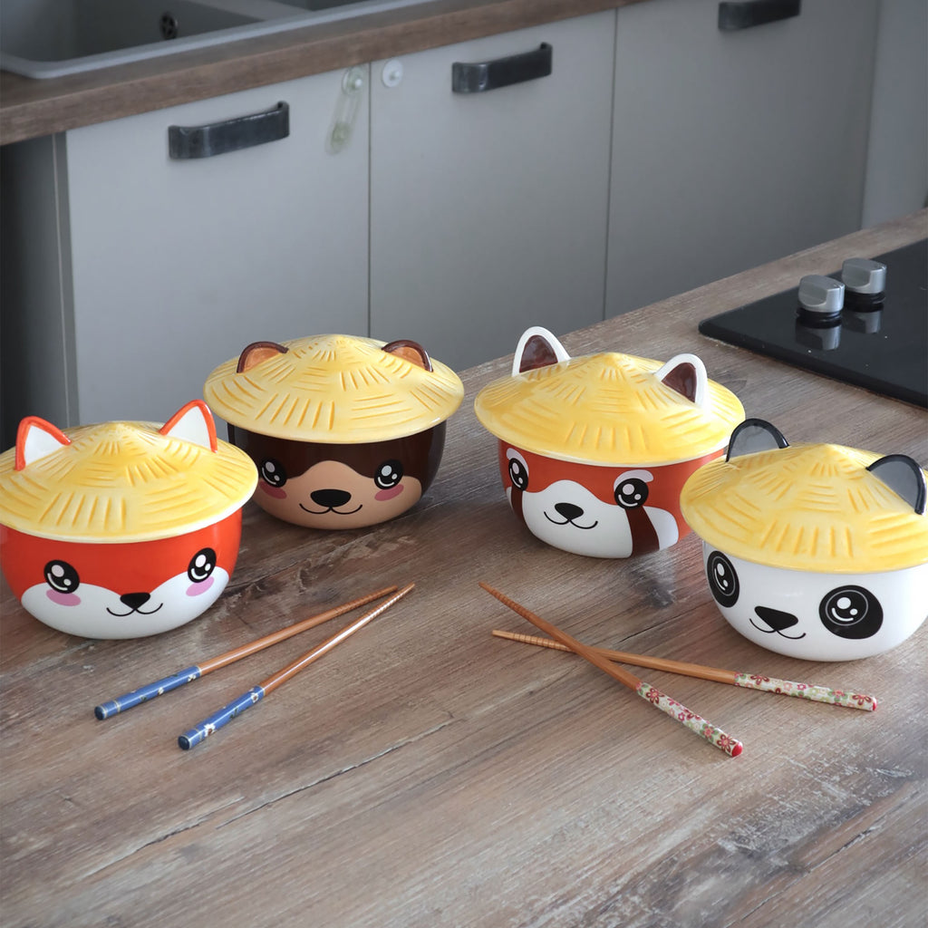 Produktbild Otter Kawaii skål med lock för animefans