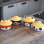 Produktbild Otter Kawaii skål med lock för animefans