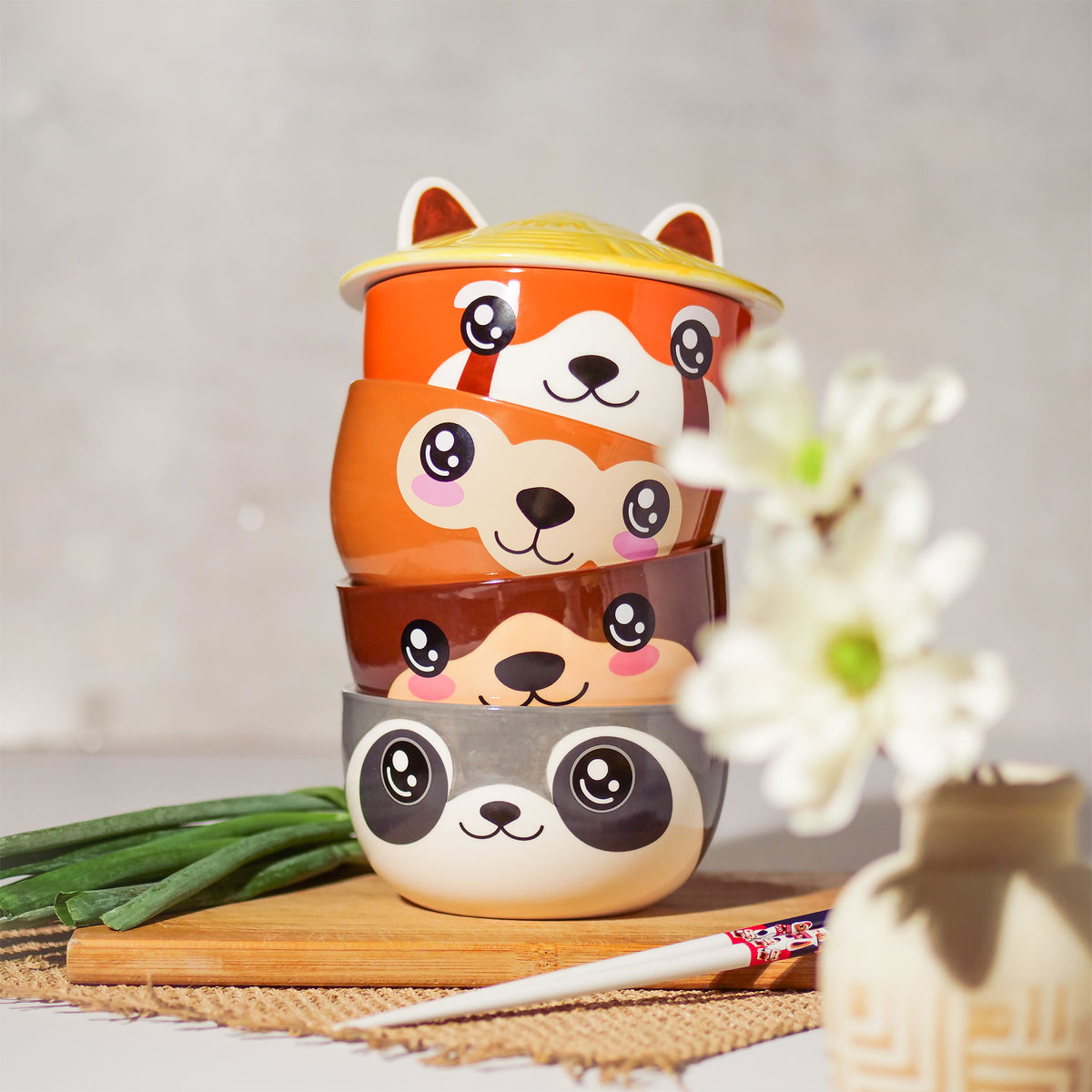 Produktbild Otter Kawaii skål med lock för animefans