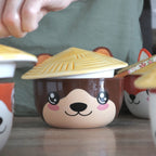 Produktbild Otter Kawaii skål med lock för animefans
