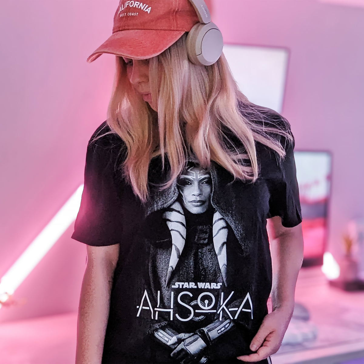 Produktbild Ahsoka Tano Togruta T-shirt svart - Star Wars