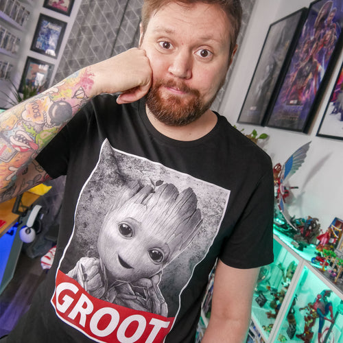 Produktbild Baby Groot T-shirt svart - Marvel
