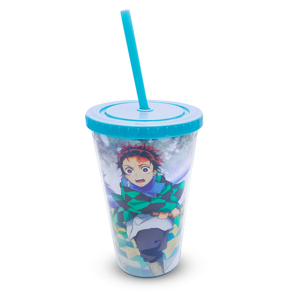 Produktbild Demon Slayer - Tanjiro Kamado mugg med sugrör