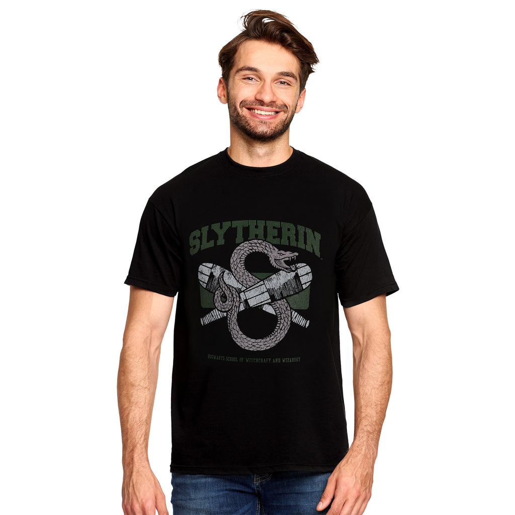 Produktbild Slytherin Quidditch College T-shirt svart - Harry Potter