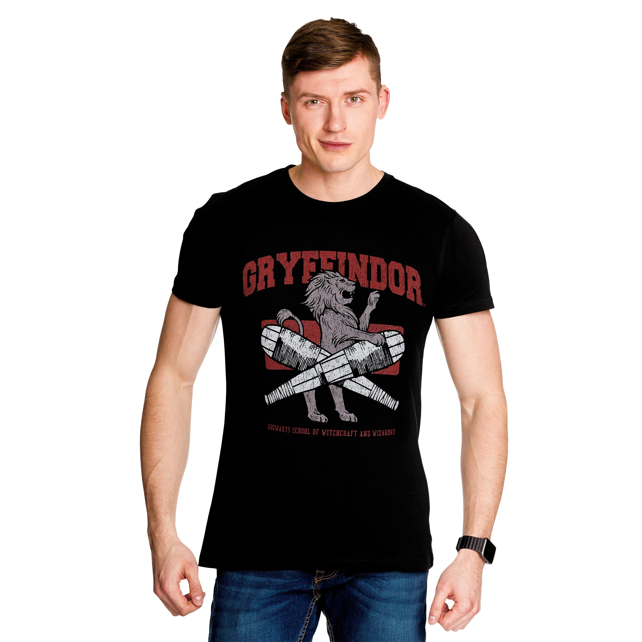 Produktbild Gryffindor Quidditch College T-shirt svart - Harry Potter