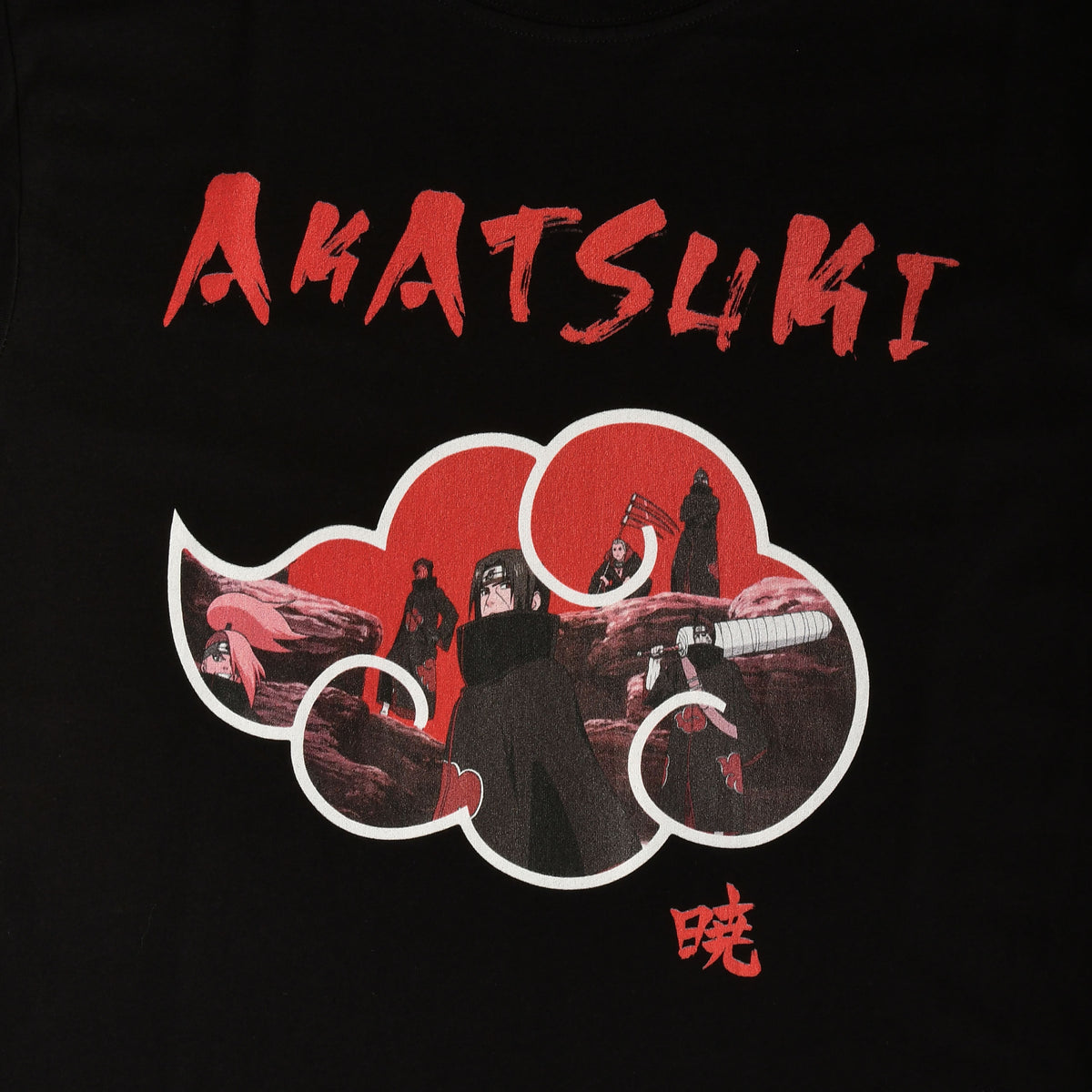 Produktbild Akatsuki T-shirt svart - Naruto Shippuden