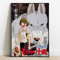Produktbild Prinsessan Mononoke - Varg Filmaffisch Väggbild