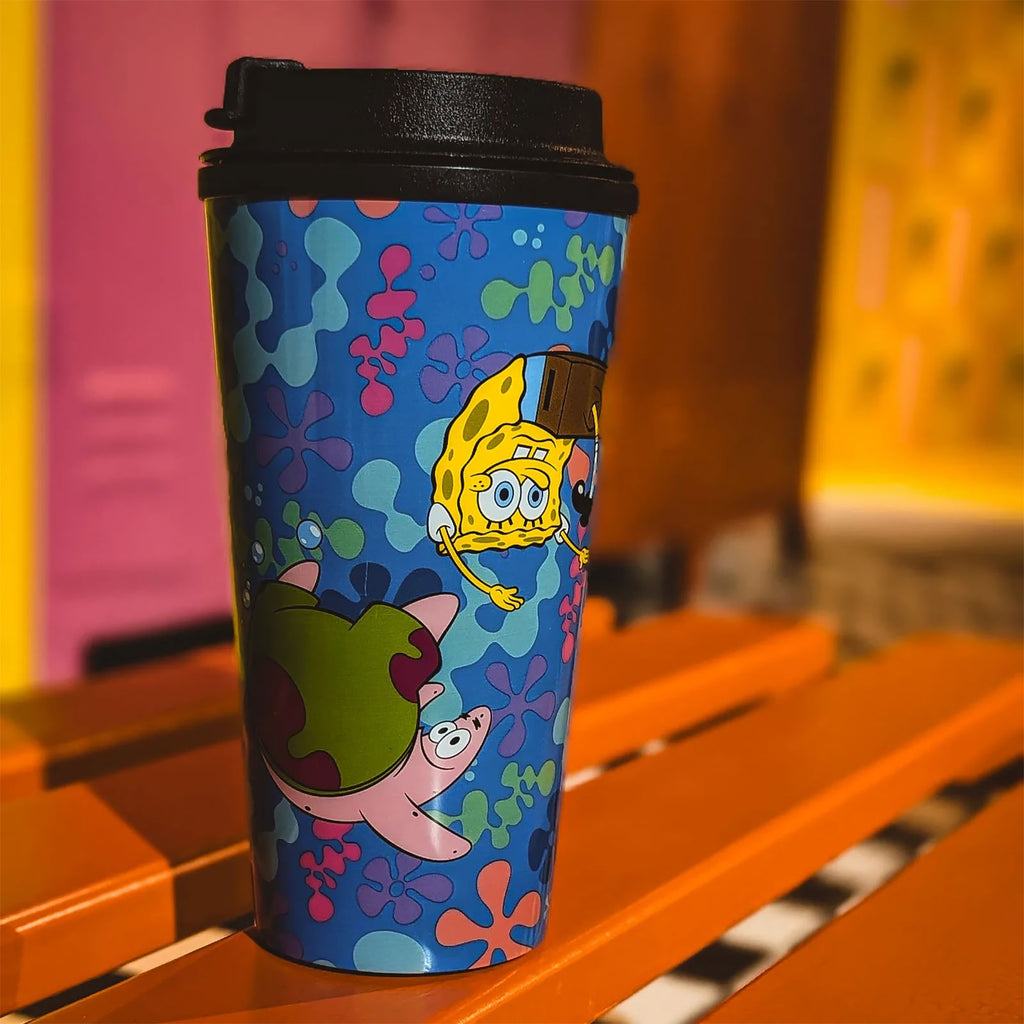 Produktbild SpongeBob - Patrick och SpongeBob To Go-mugg