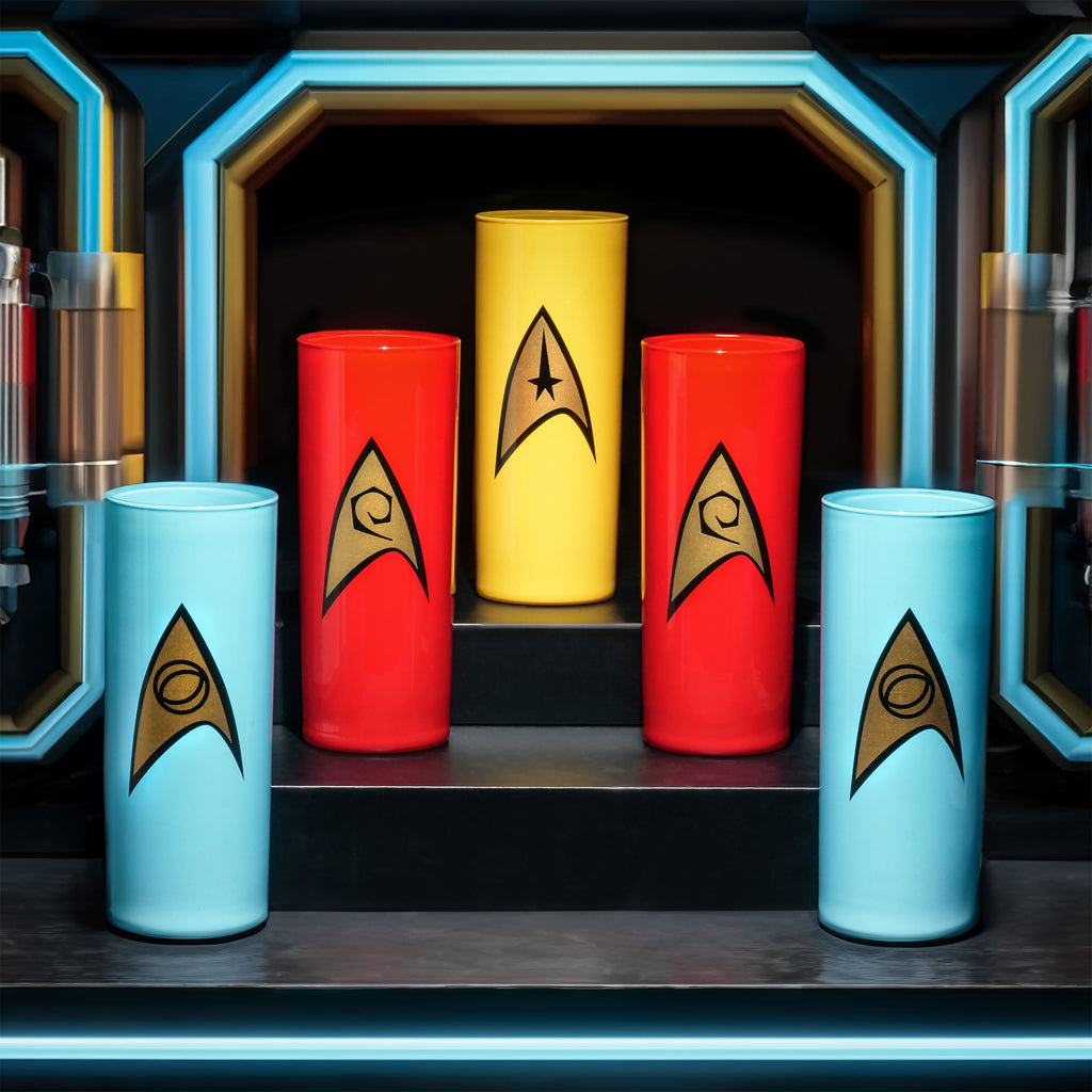 Produktbild Starfleet-emblemglas 5-delars set - Star Trek