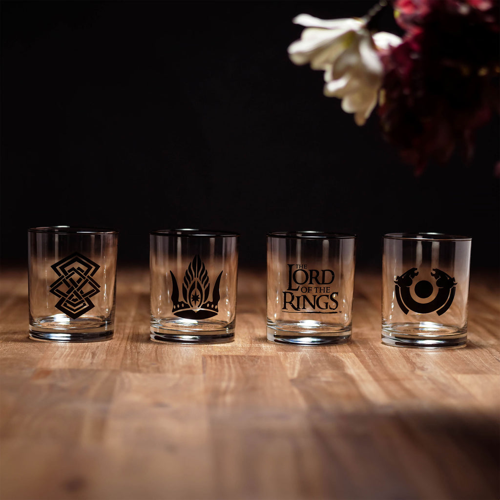 Produktbild Mittelerde-symbolglas 4-pack - Sagan om Ringen
