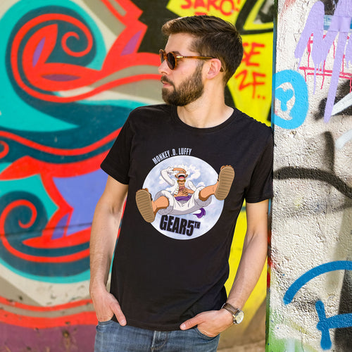 Produktbild One Piece: Gear 5 - Monkey D. Luffy T-shirt svart