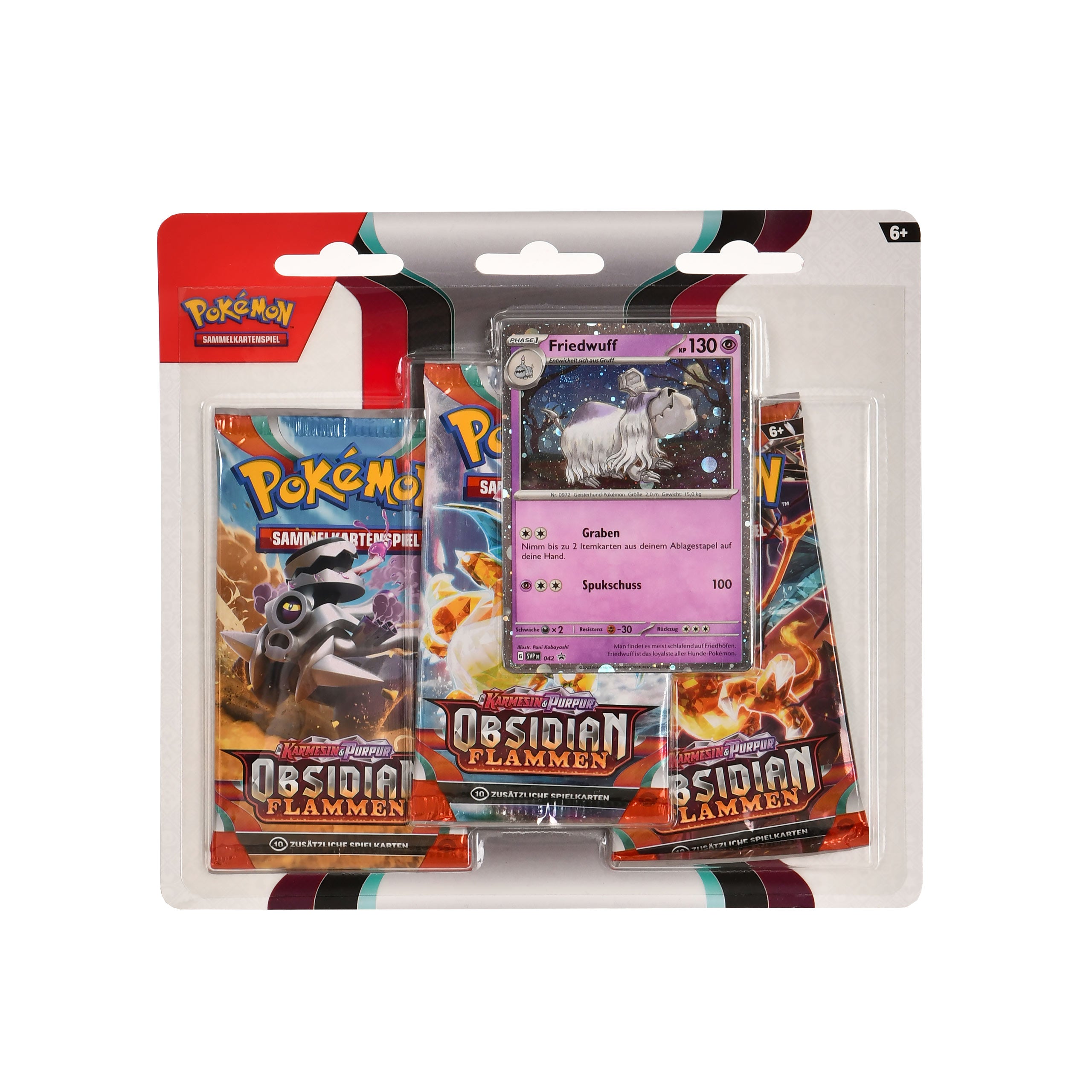 Produktbild Pokemon - Skarlet & Lila Obsidian Flames Booster 3-pack