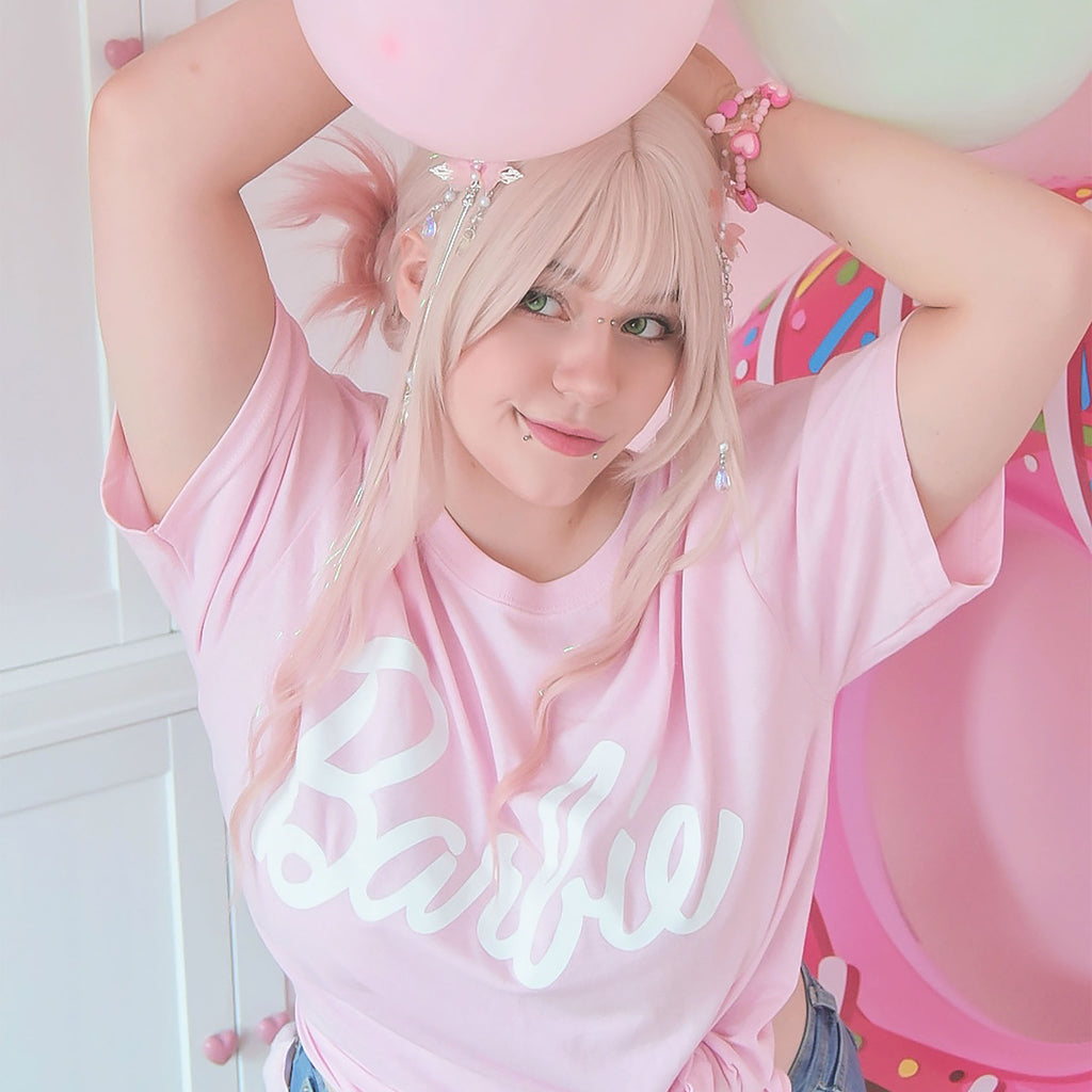 Produktbild Barbie - Logotyp T-shirt rosa
