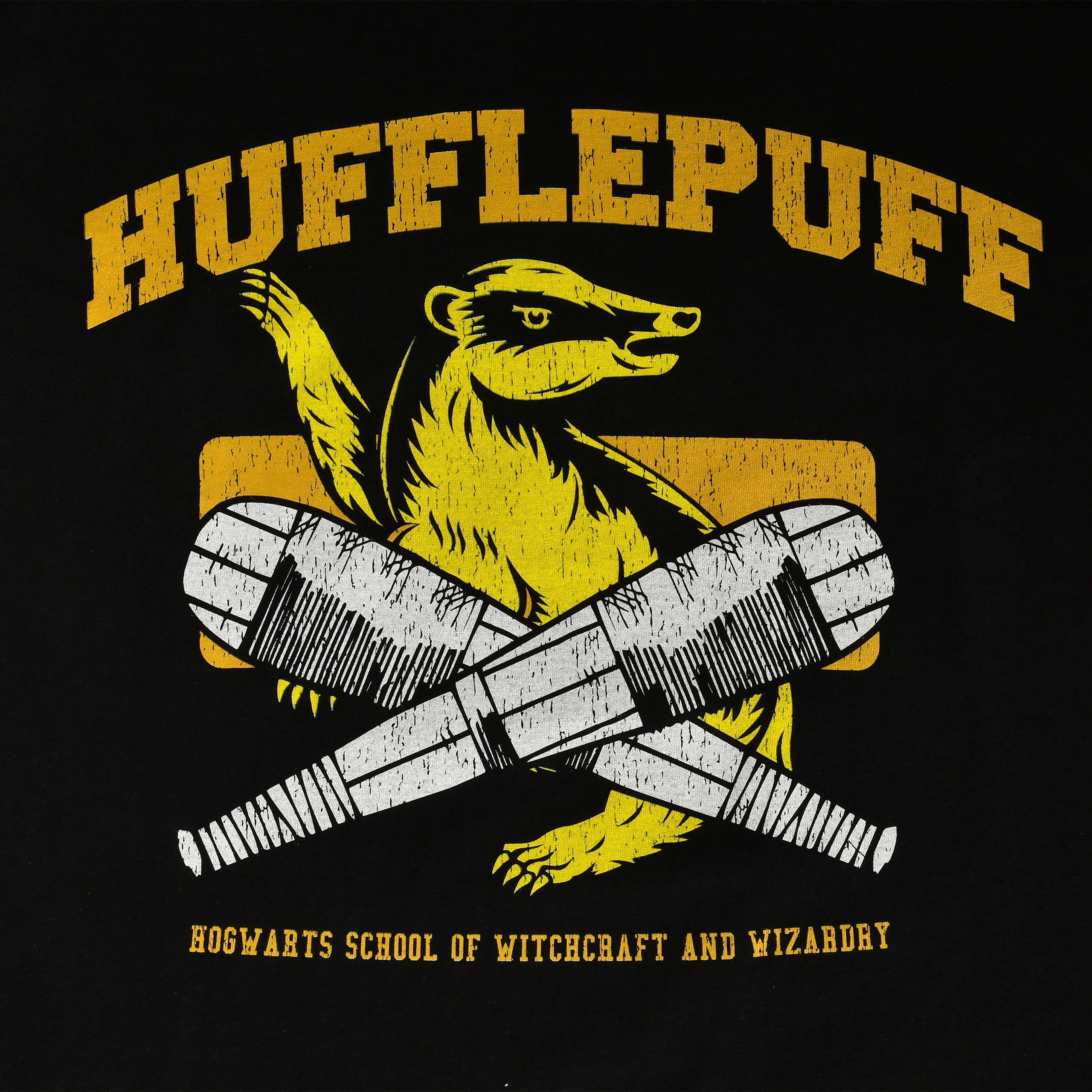 Produktbild Hufflepuff Quidditch College T-shirt svart - Harry Potter