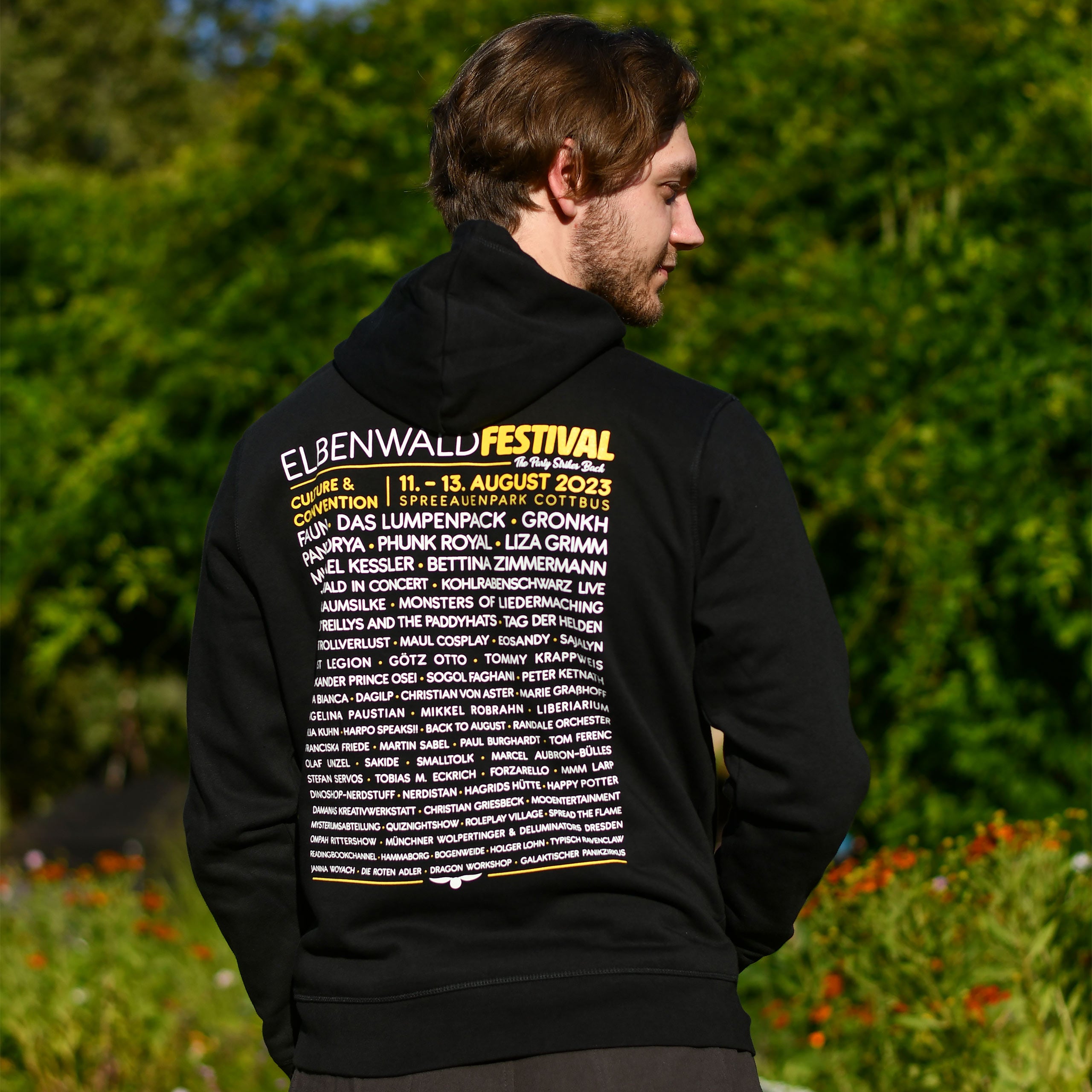 Produktbild Elbenwald Festival The Party Strikes Back Hoodie svart