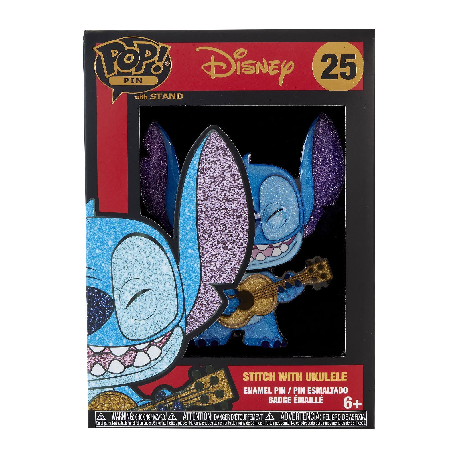 Produktbild Stitch med ukulele Funko Pop Pin - Lilo & Stitch