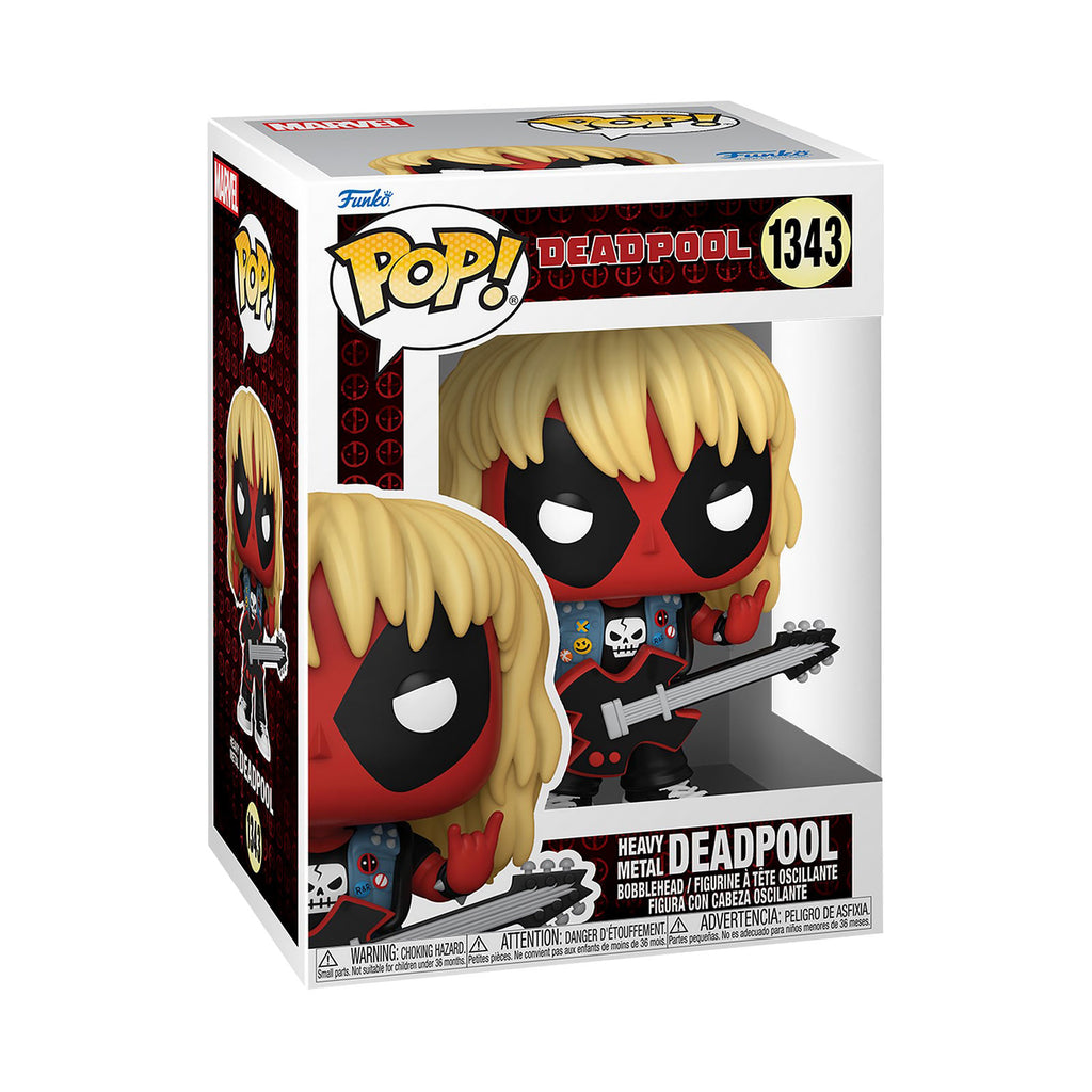Produktbild Deadpool Heavy Metal Funko Pop vickande huvudfigur